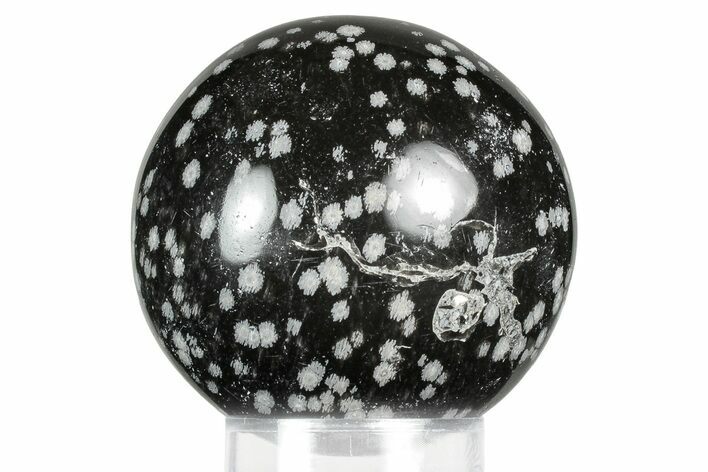 Polished Snowflake Obsidian Sphere - Utah #359947